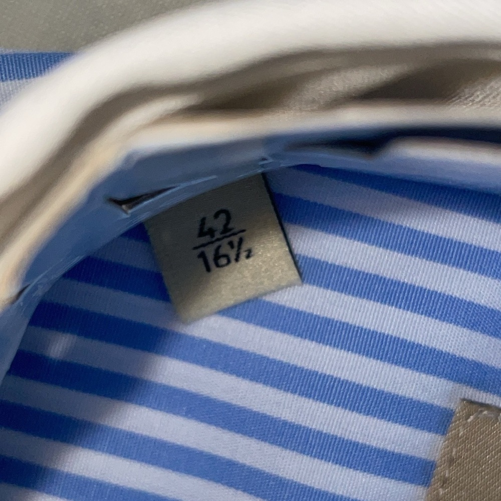 New mens Gucci White & Blue Striped Dress Shirt - Picture 12 of 12
